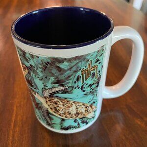 Guy Harvey Ocean Turtle Sea Mug Coffee Tea Ceramic 14 Ounces